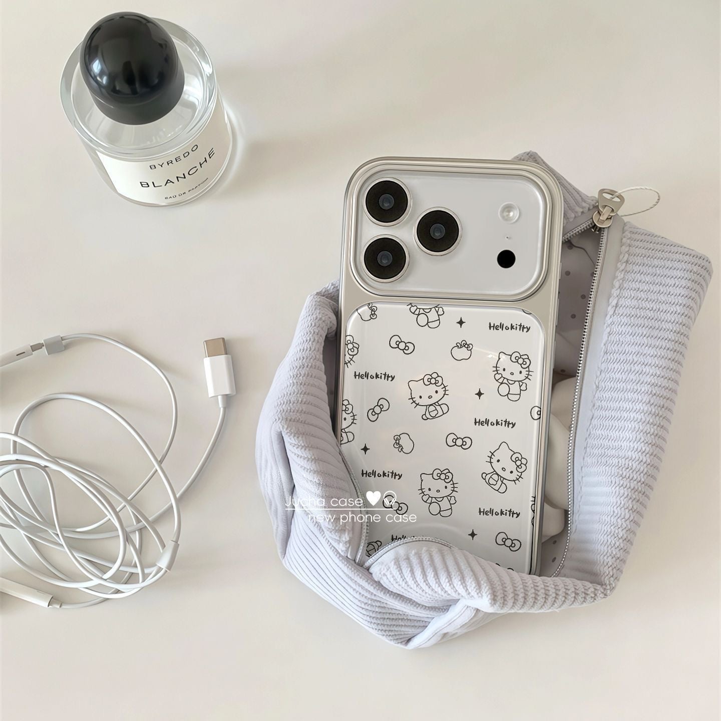 Electroplated Hello Kitty–Inspired iPhone Case