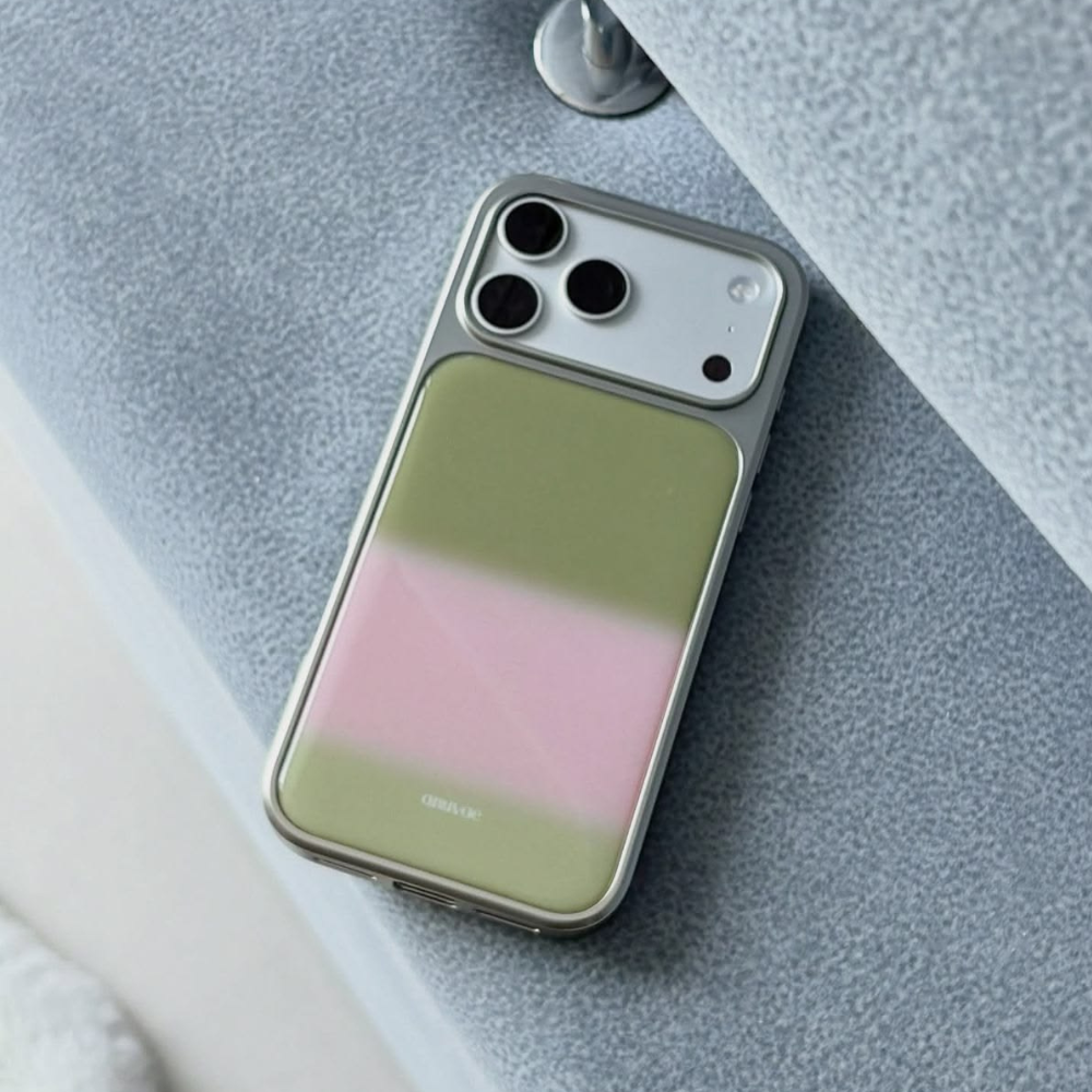 Sage & Blush Gradient Minimalist iPhone Case