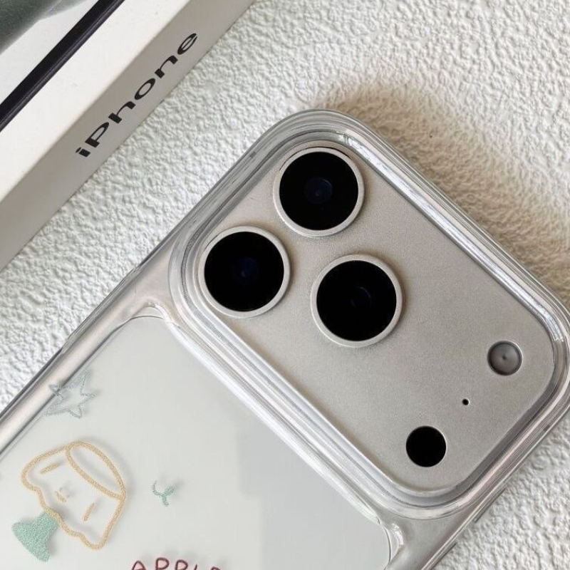 Cute Apple Coffee Clear iPhone Case