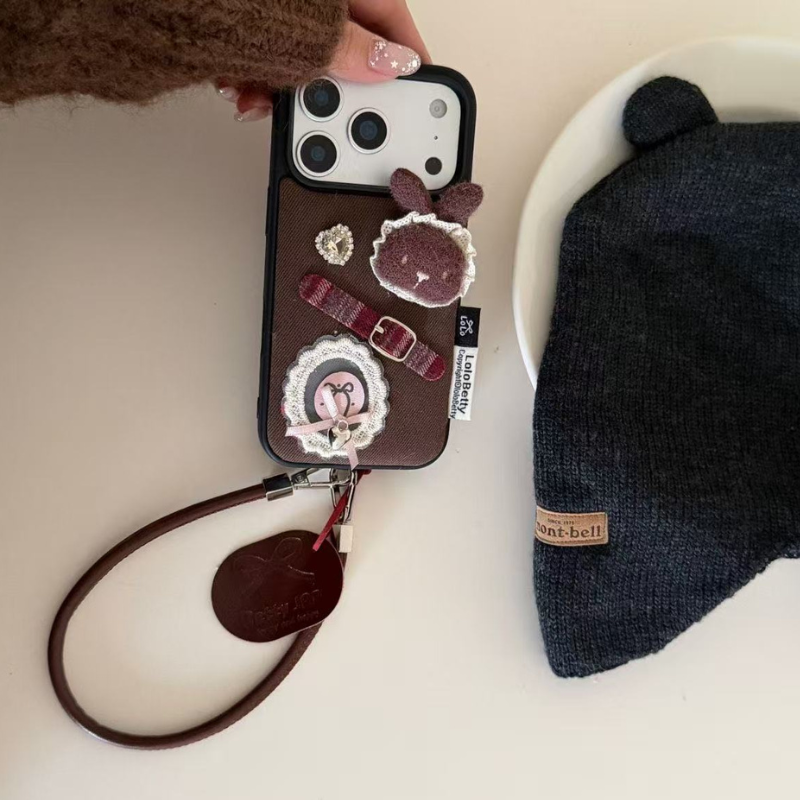 Soft Brown Bunny Aesthetic iPhone Case