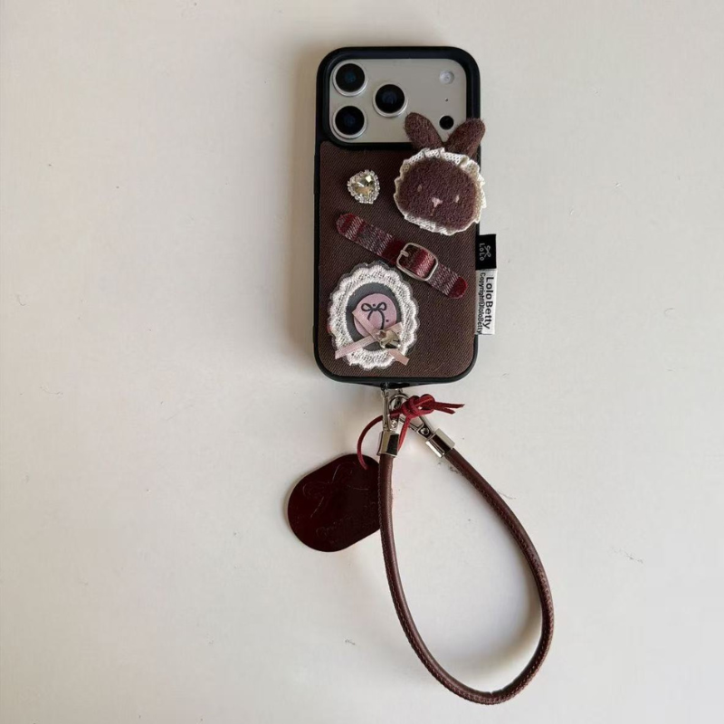 Soft Brown Bunny Aesthetic iPhone Case