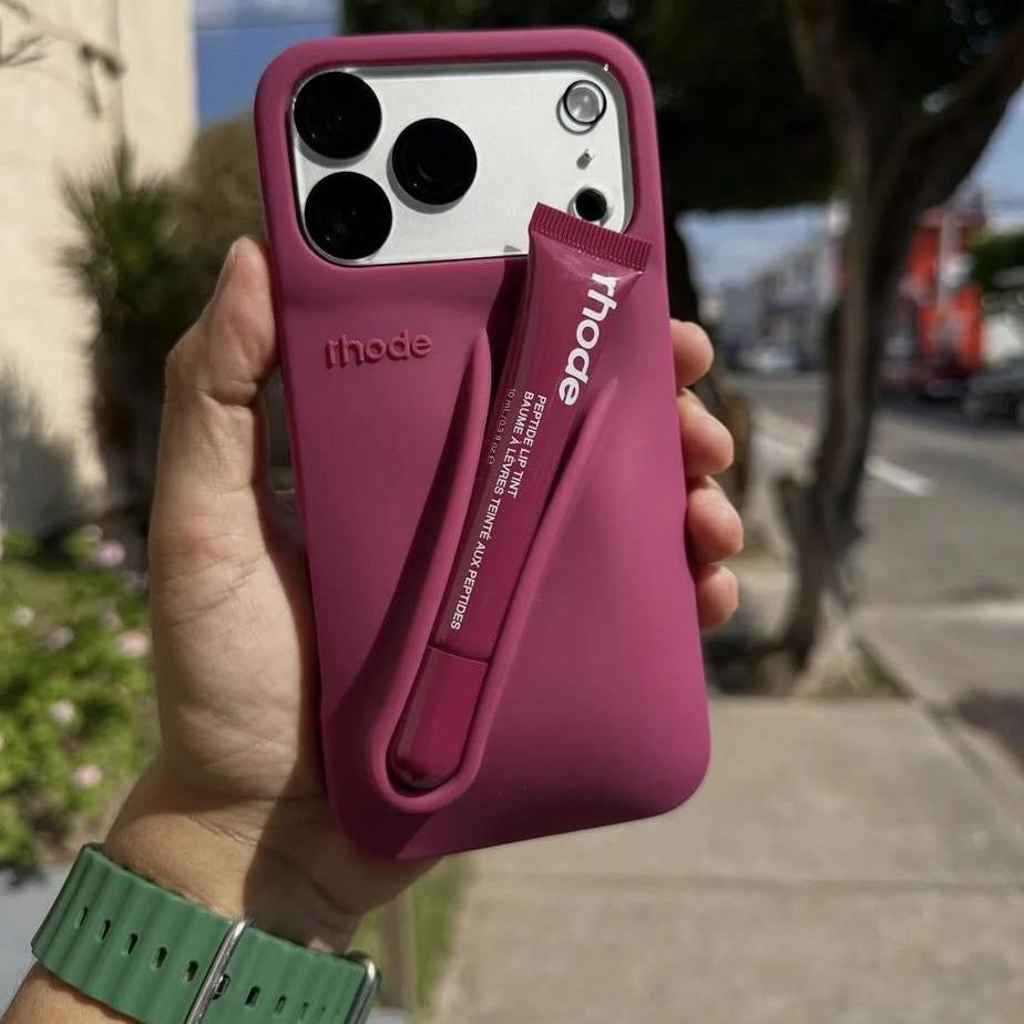 iPhone Lip Balm Holder Silicone Case