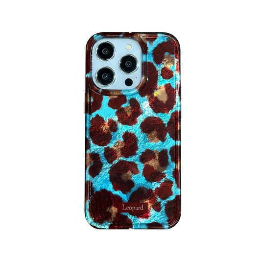 Retro Leopard Print iPhone Case