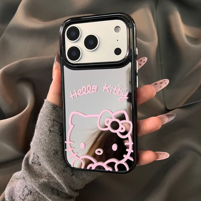 Kawaii Hello Kitty Mirror Phone Case