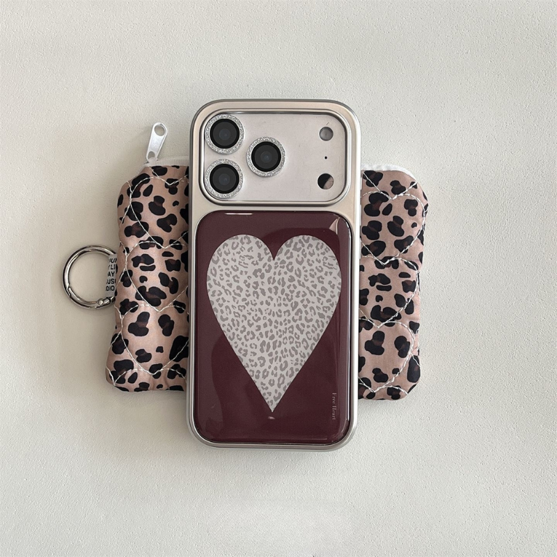 Leopard Heart iPhone Case
