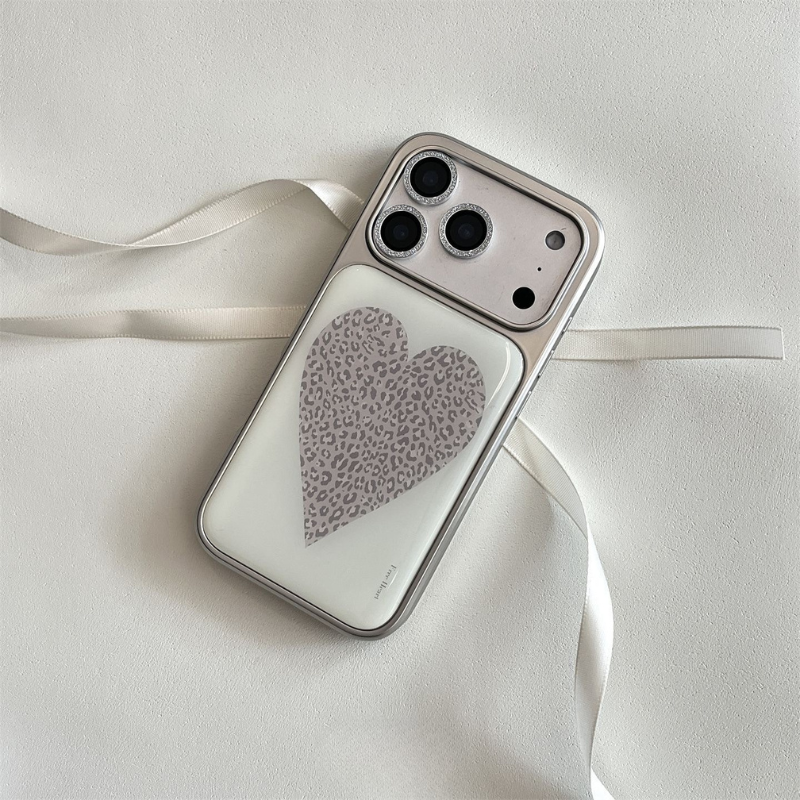 Leopard Heart iPhone Case