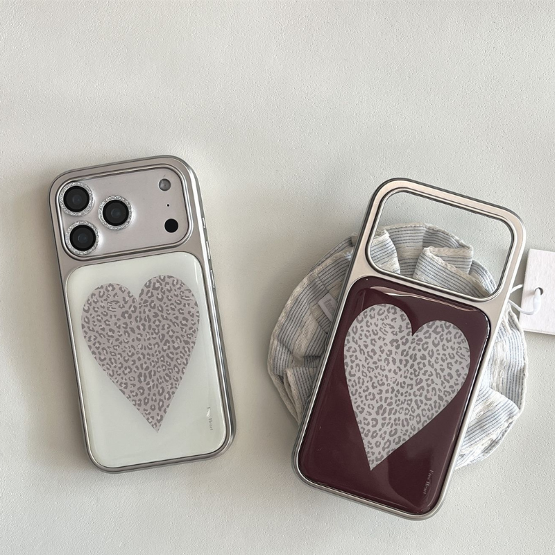 Leopard Heart iPhone Case