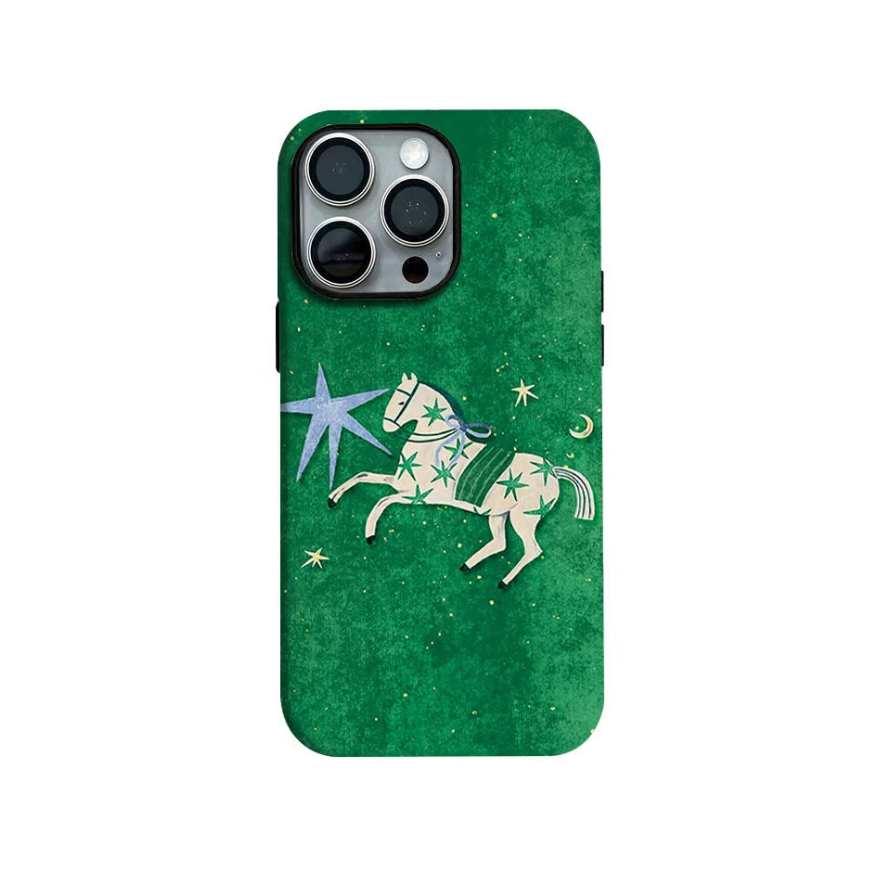 Magical Unicorn Green iPhone Case