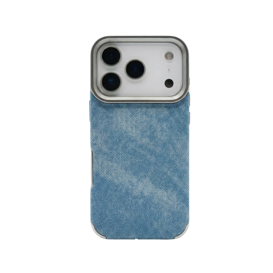 Electroplated Denim Texture Phone Case
